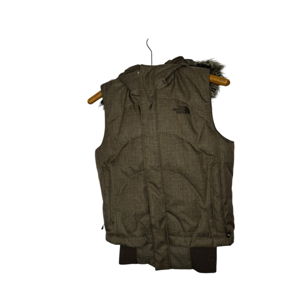 The North Face Prodigy 600 Fill Down Vest Removable Faux Fur Xs - Tnf